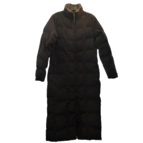 Down Insulated Quilted Long Parka Puffer Jacket - Picture 1 of 8